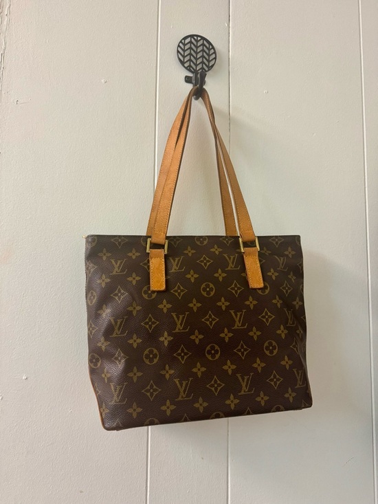 Louis Vuitton Handbags - Louis Vuitton Brown Monogram Canvas Tote with Tan Straps